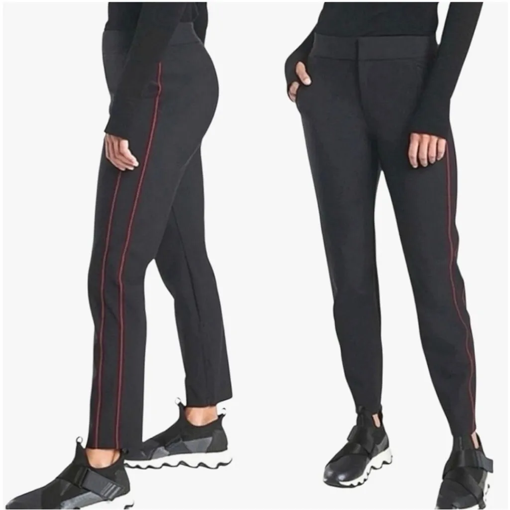 Athleta Stellar Novelty Trouser Stretch Ankle Pants Black Size 00 Travel Casual - Image 2