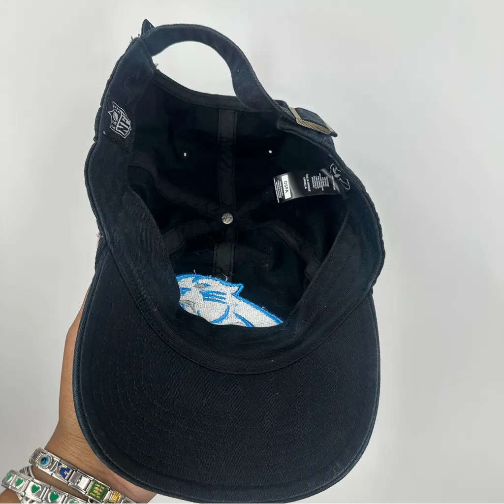NFL 47 Carolina Panthers Custom Bleach Splatter Dad Hat OS Football Sports - Image 6
