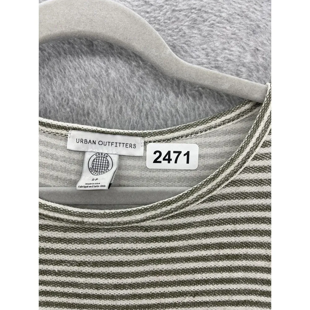 Urban Outfitters Women's T Shirt Dress Striped Green Short Sleeve Size Small - Image 11