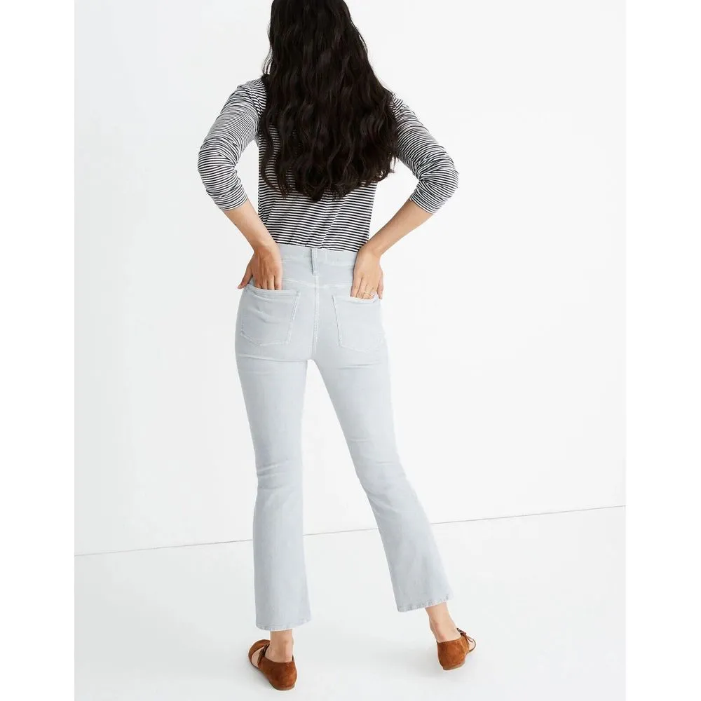 Madewell Cali Demi-Boot Jeans in Corduroy: Button-Front Edition In Light Gray 25 - Image 3