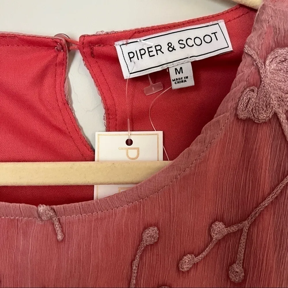 Piper & Scoot: The Taylee Lace Ruffle
Dress in Mauve, New With Tags - Image 4