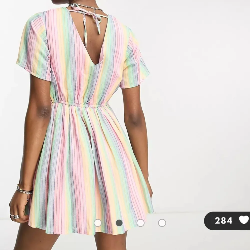 NWT DAISY STREET MINI SMOCK RAINBOW DRESS - Image 2