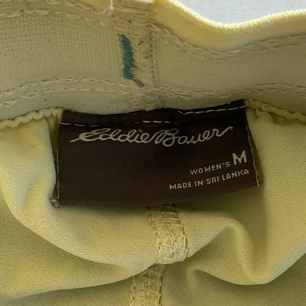 Eddie Bauer Women’s Cove Trail Shorts Double Layer Green Blue Yellow Size Medium - Image 2