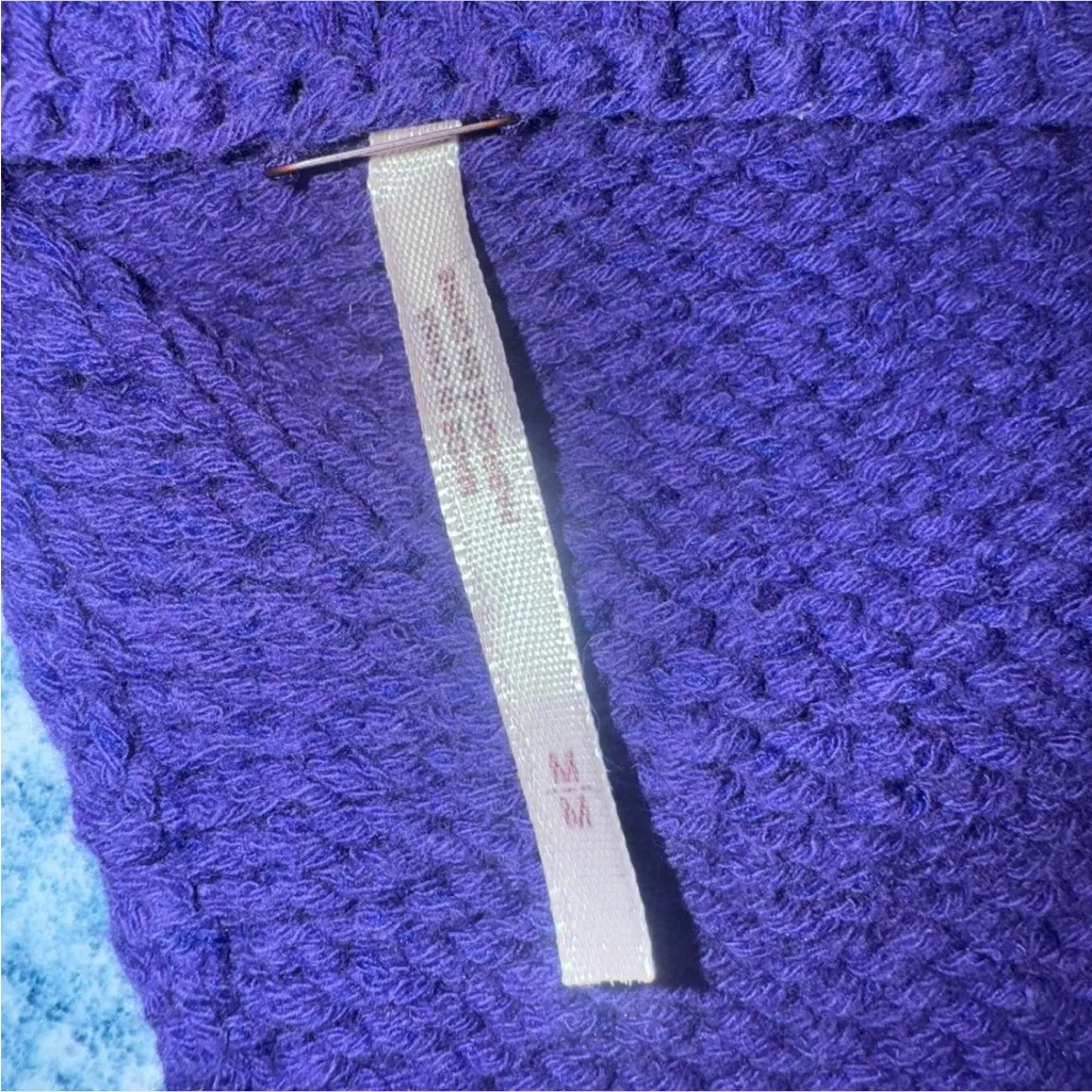 Free People Intimately Here All Day Knit Cropped Bralette Top Purple M - Image 4