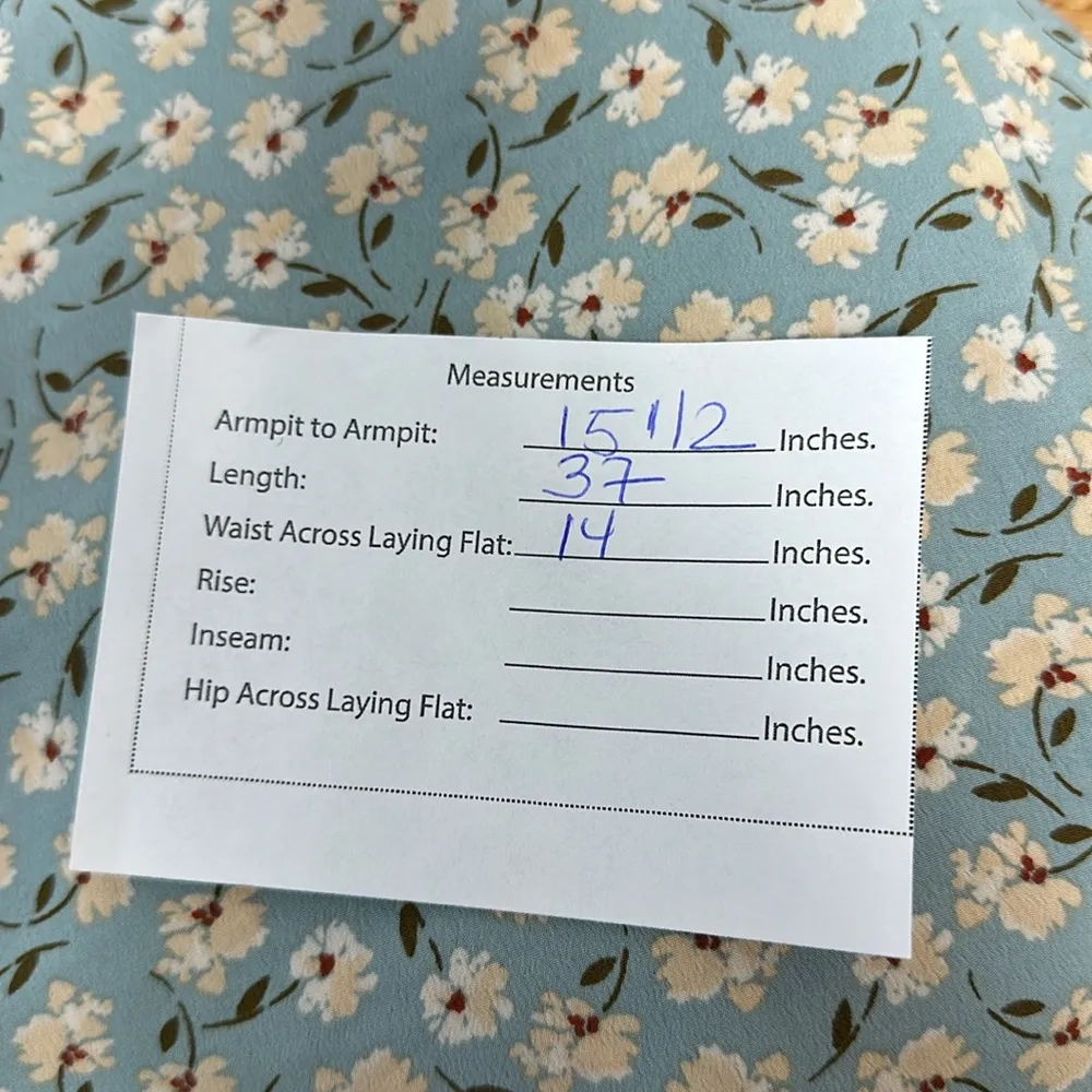 Lily Rose Floral Dress in Multi Print Sz M Long Sleeves Tie at front - Image 11