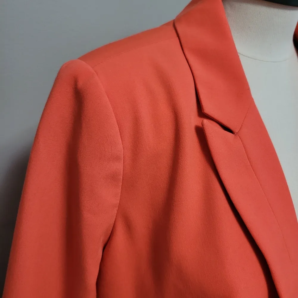 Worthington bright orange ponte knit open front blazer size 1X - Image 2