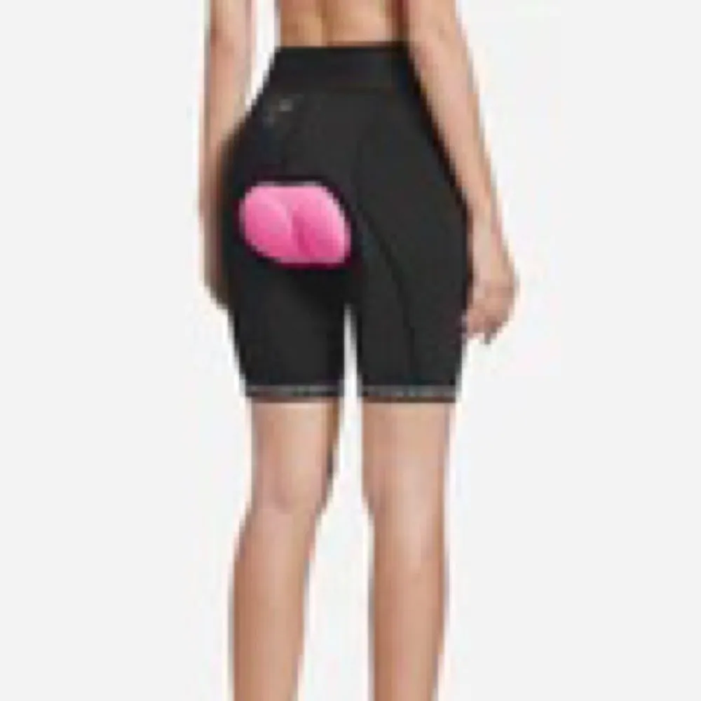 Flyleaf High Rise Padded Shorts Black Nylon Stretch Size M Cycling Biking - Image 9