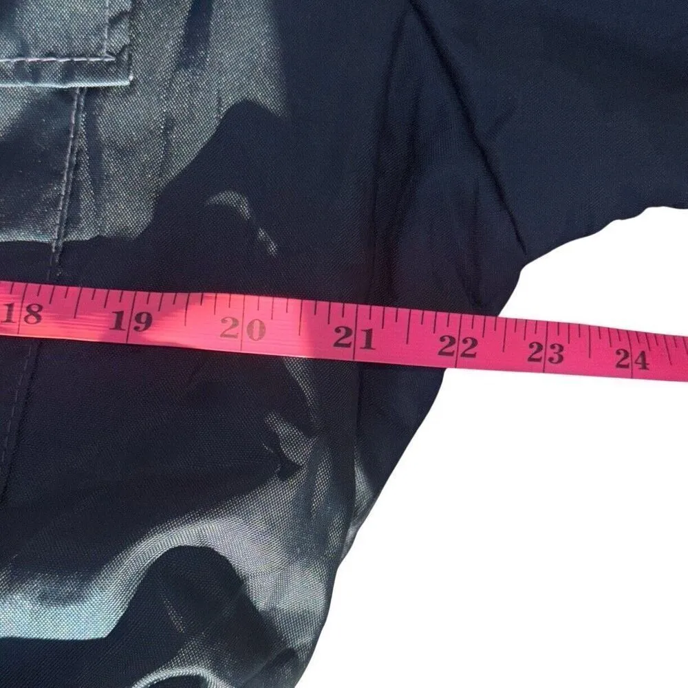 Vintage 1970s Montgomery Ward Snowmobile Garment Ski Coverall Outerwear W Large Black - Image 6