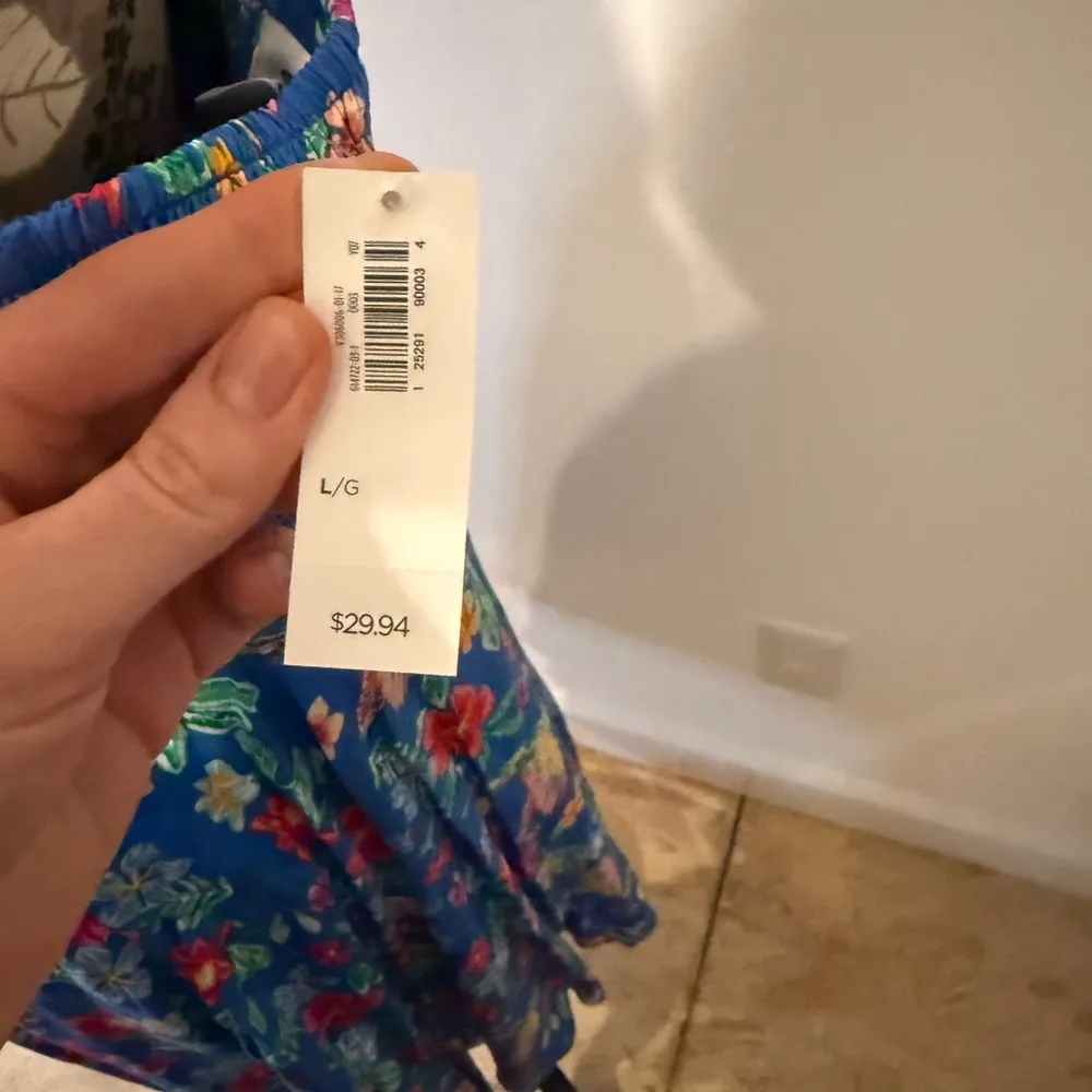 NWT oldnavy large Floral Blue Dress - Image 7