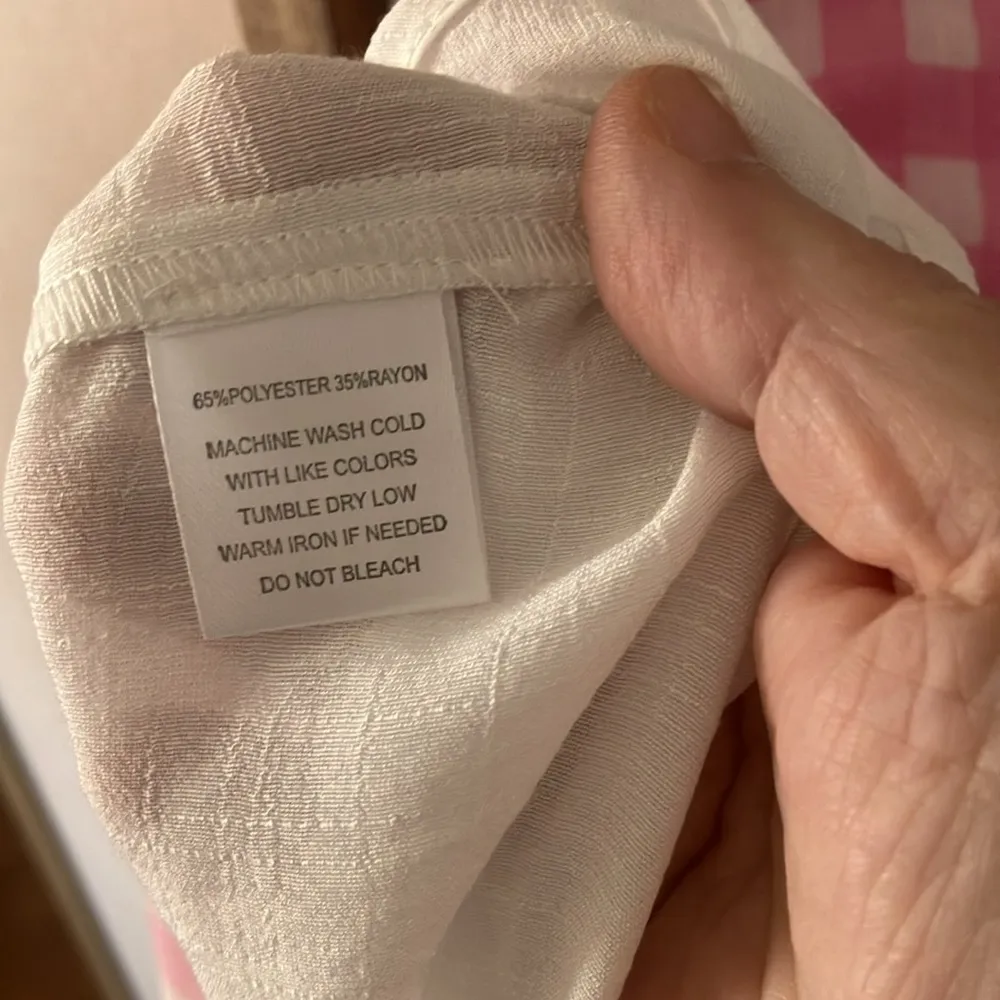 Good days only Pink and White Checkered Shirt petite small Size undefined - Image 6