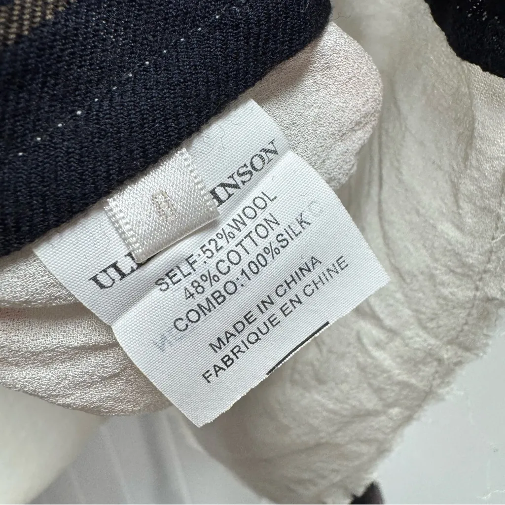 Ulla Johnson Long Sleeve Wool Blend Button Up Blouse Academia Top Striped 8 - Image 9