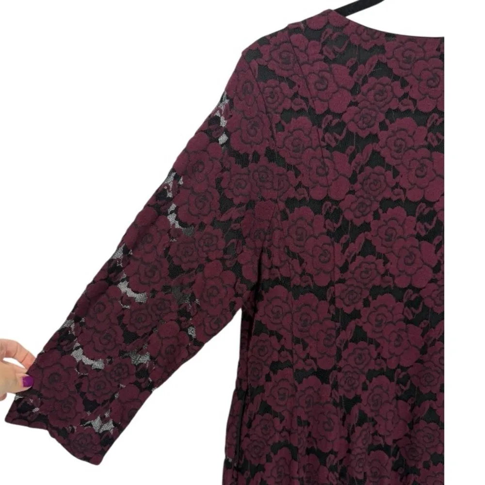 Torrid Floral Lace Fluted‎ Whimsigoth Fairy Grunge Dress 2X - Image 12