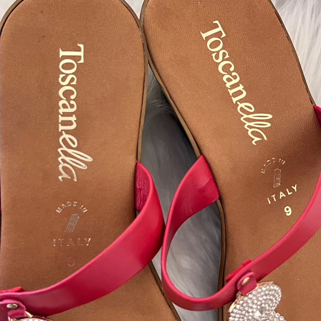 Toscanella made in Italy wedge sandals size 9 - Image 3