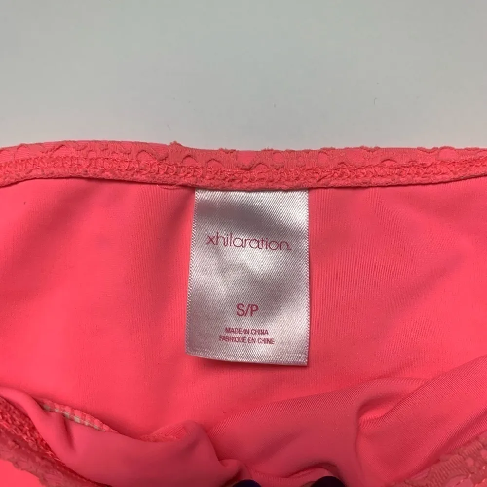 Xhilaration Pink Coral Lace Bikini Bottom Small - Image 3