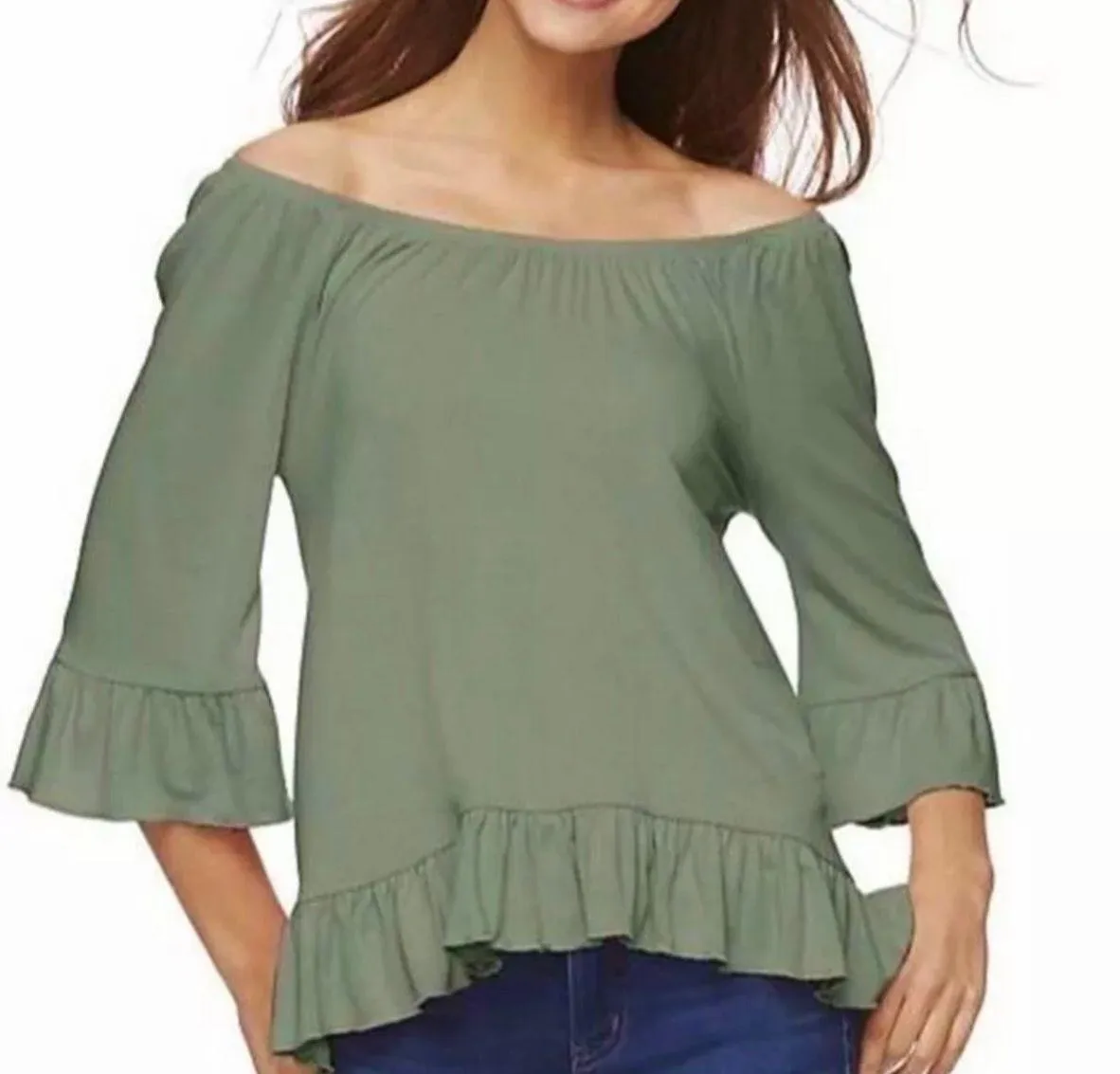 Cloud Chaser Womens  Off Shoulder Top XS - Image 2