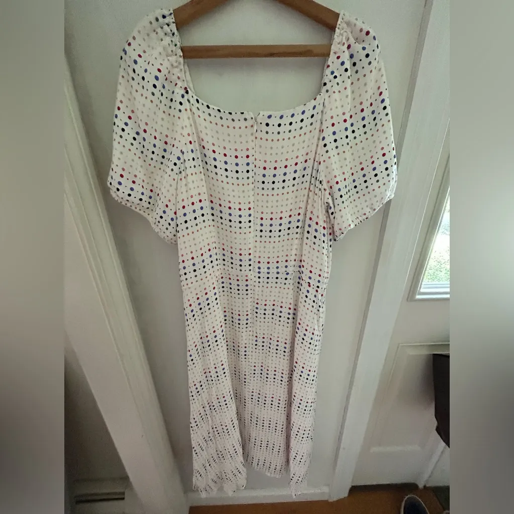 Loft Outlet summer Sz 14 white dress with polka dots. Gorgeous for summe… - Image 4