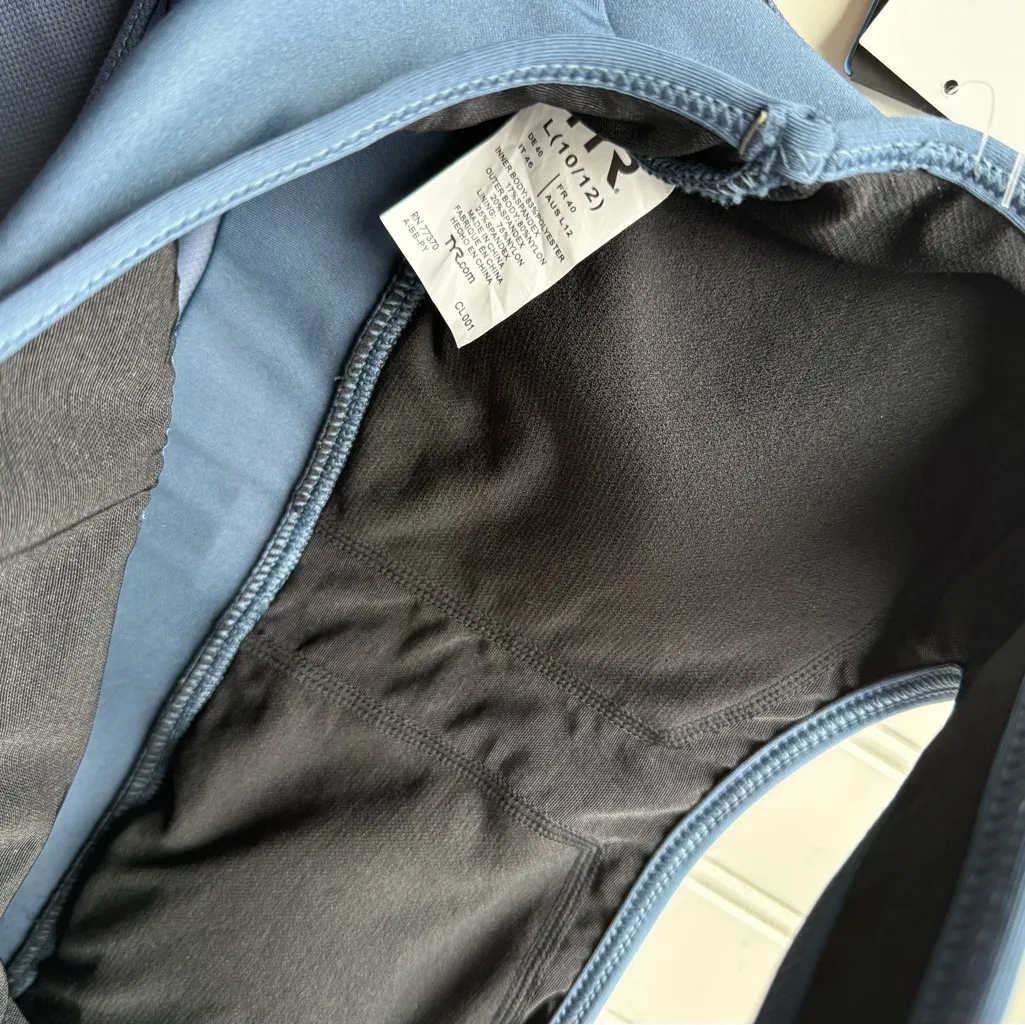 TYR SOL Madison 2 in 1 Tank Bra Slate Blue Large NWT UPF Athletic Triathlon - Image 7