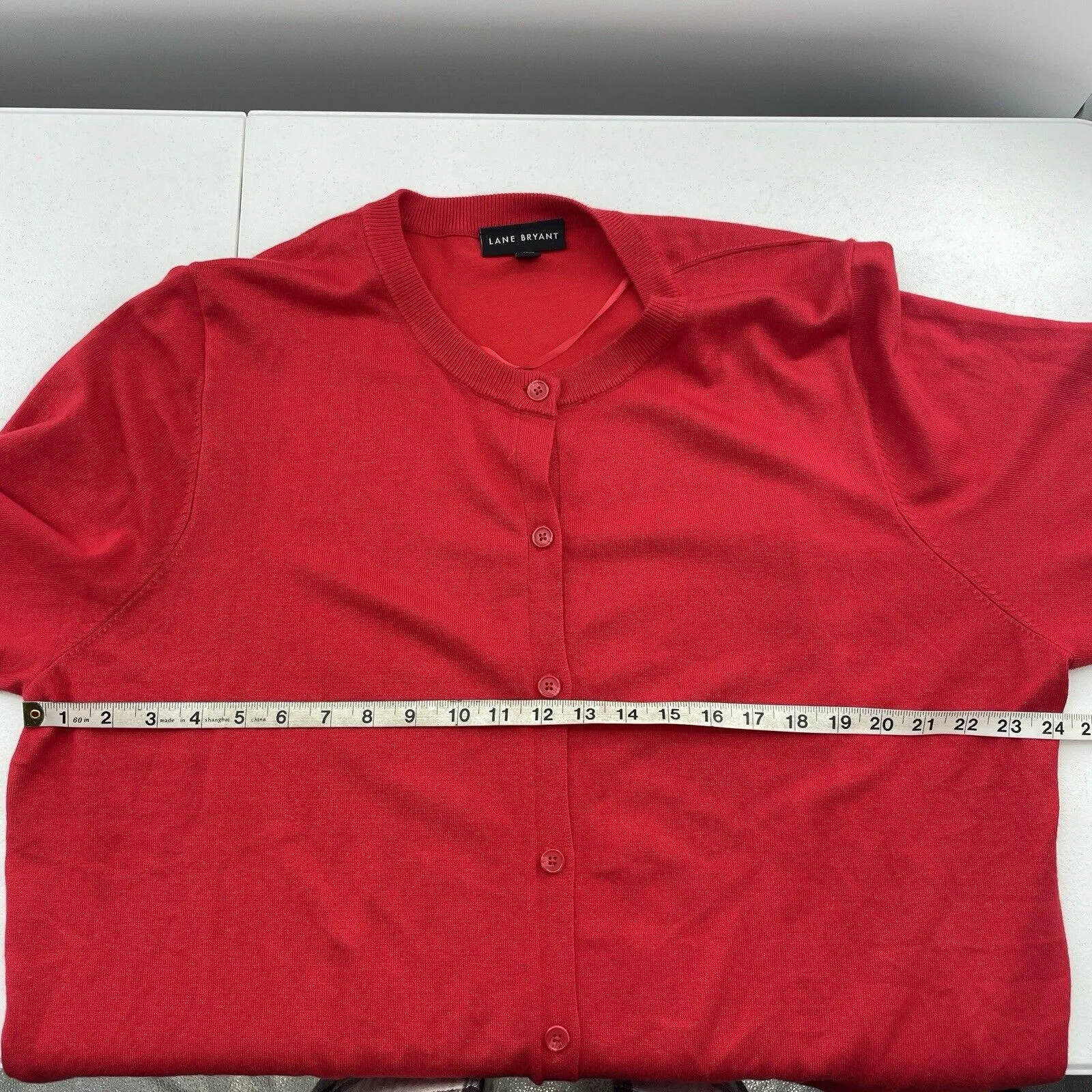 Lane Bryant 22/24 3X Button Front Cardigan Sweater Knit Long Sleeve Lightweight - Image 8