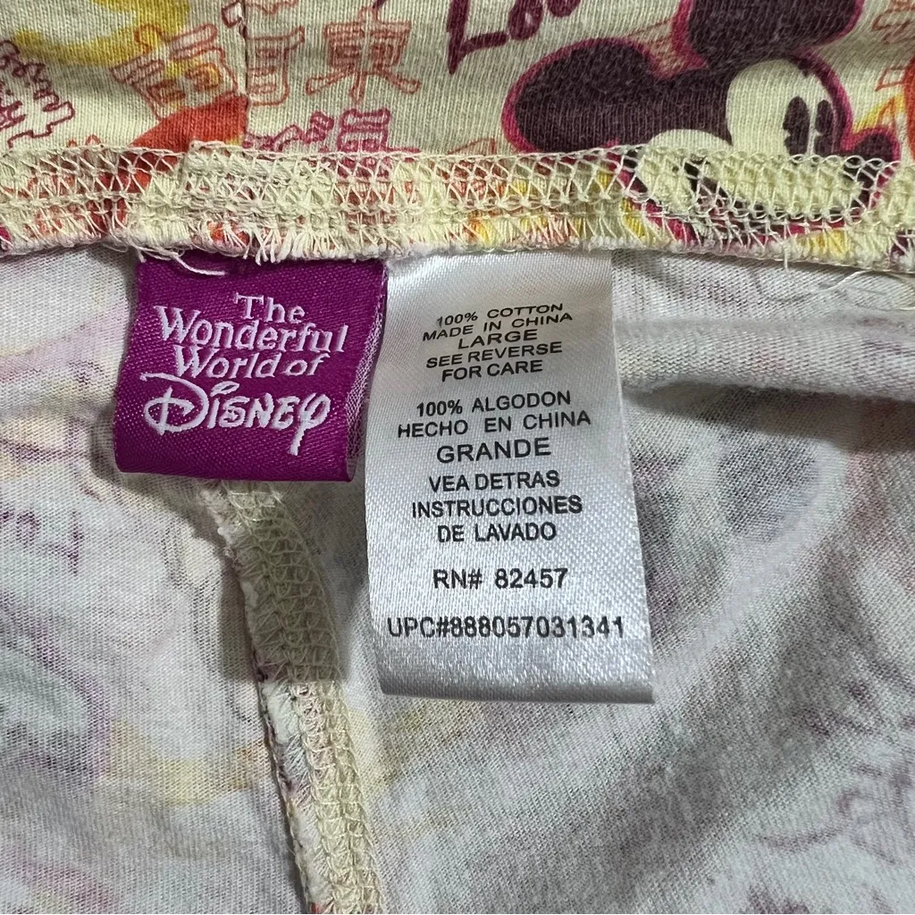 The Wonderful World disney pants size large Crop Sleep Wear Orange Box 008 - Image 7