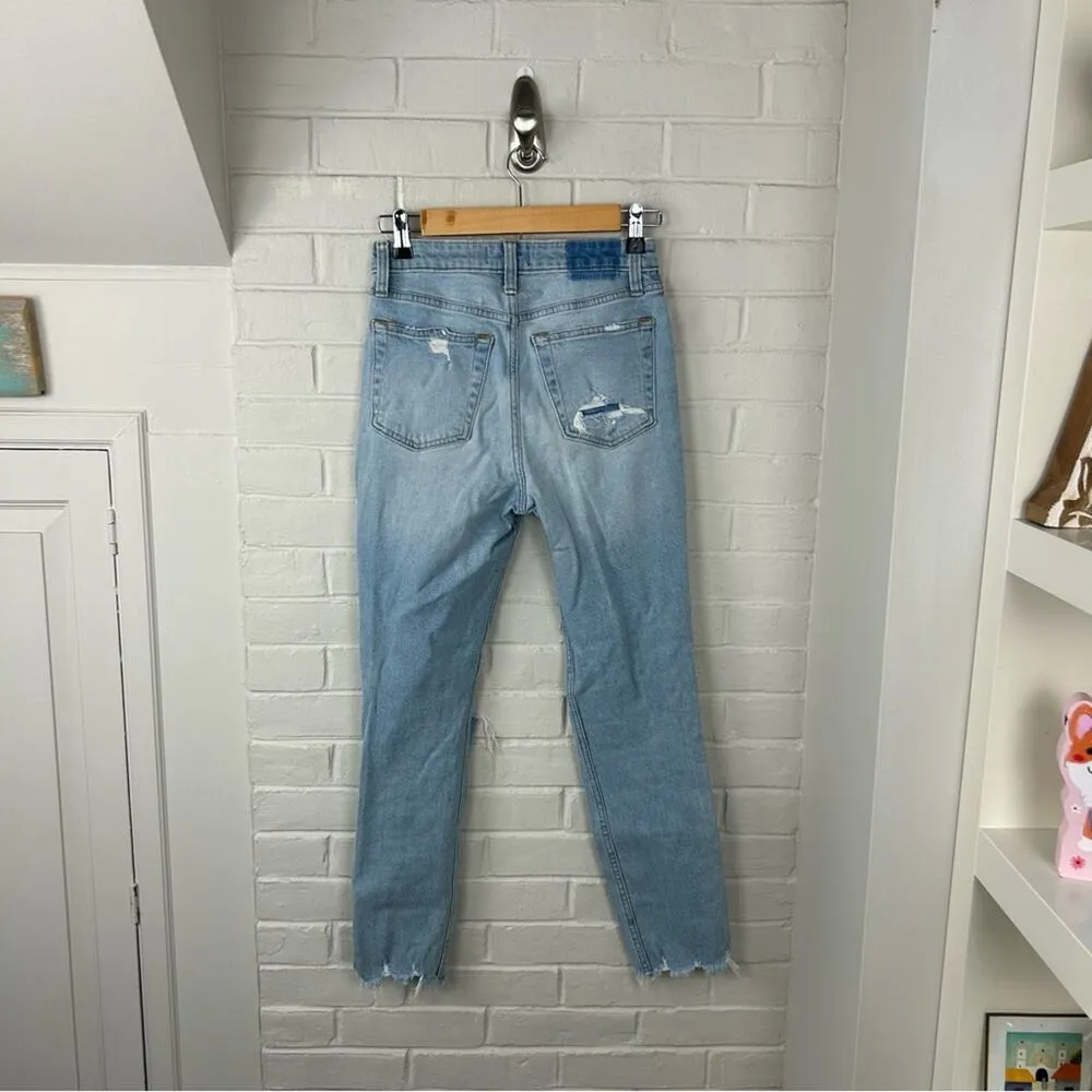 Abercrombie & Fitch Simone High Rise Slim Distressed Jeans Size 26/2 - Image 10