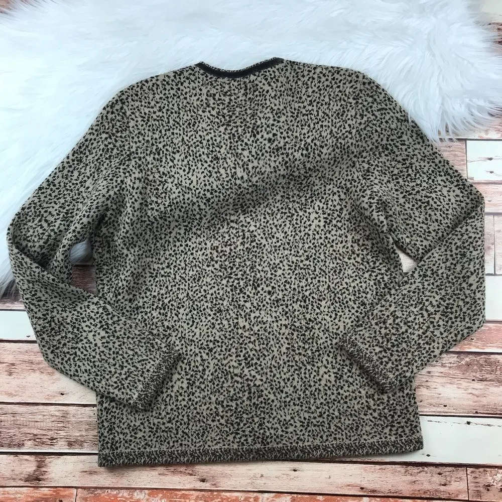 Orvis wool animal printed cardigan‎ sweater button down - Image 5