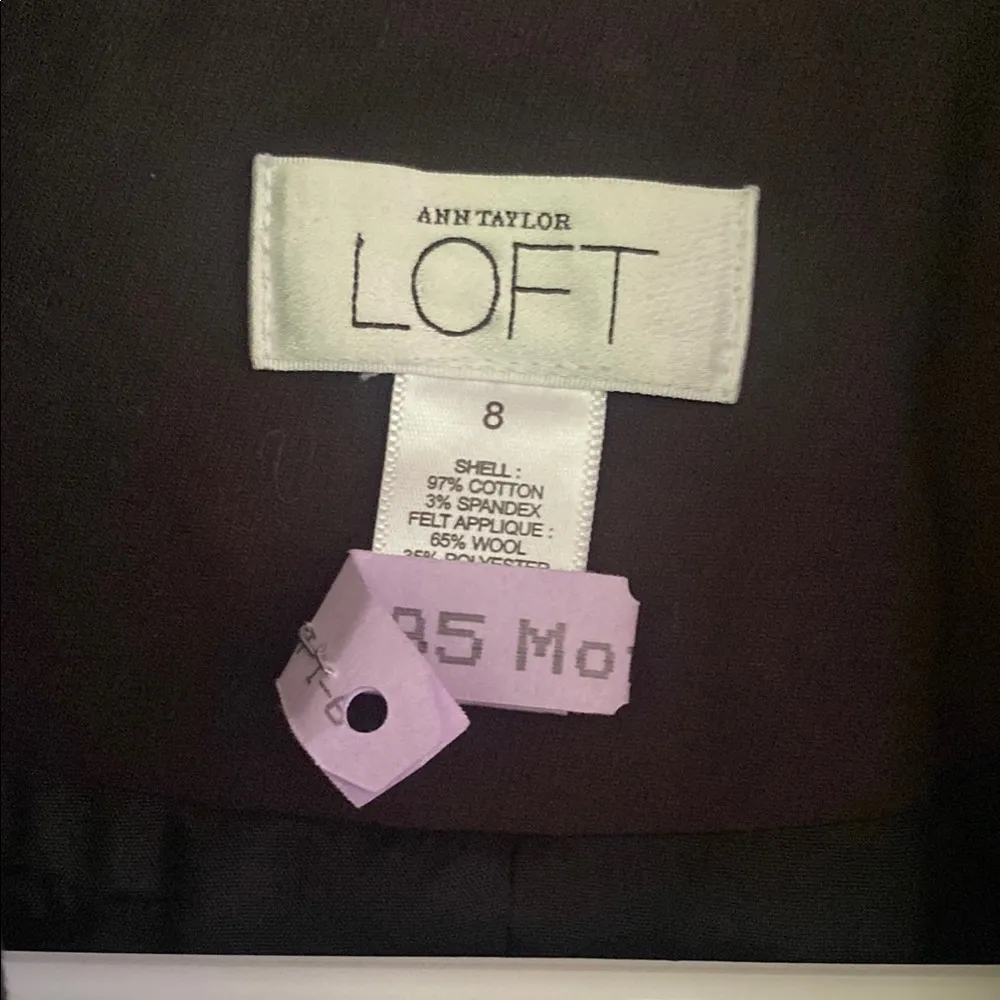 LOFT Black Blazer with Notched Lapels and Structured Fit - Image 2