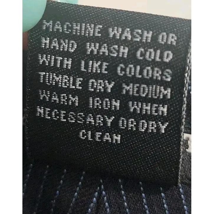 Larry Levine Petite Pinstripe Dress Pants Stretch Career Trouser 12P - Image 4