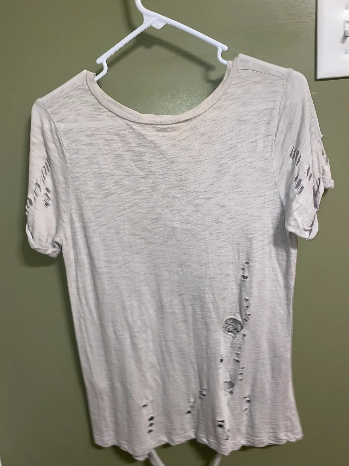 American Threads West Coast Distressed V Neck Tee  - Image 3