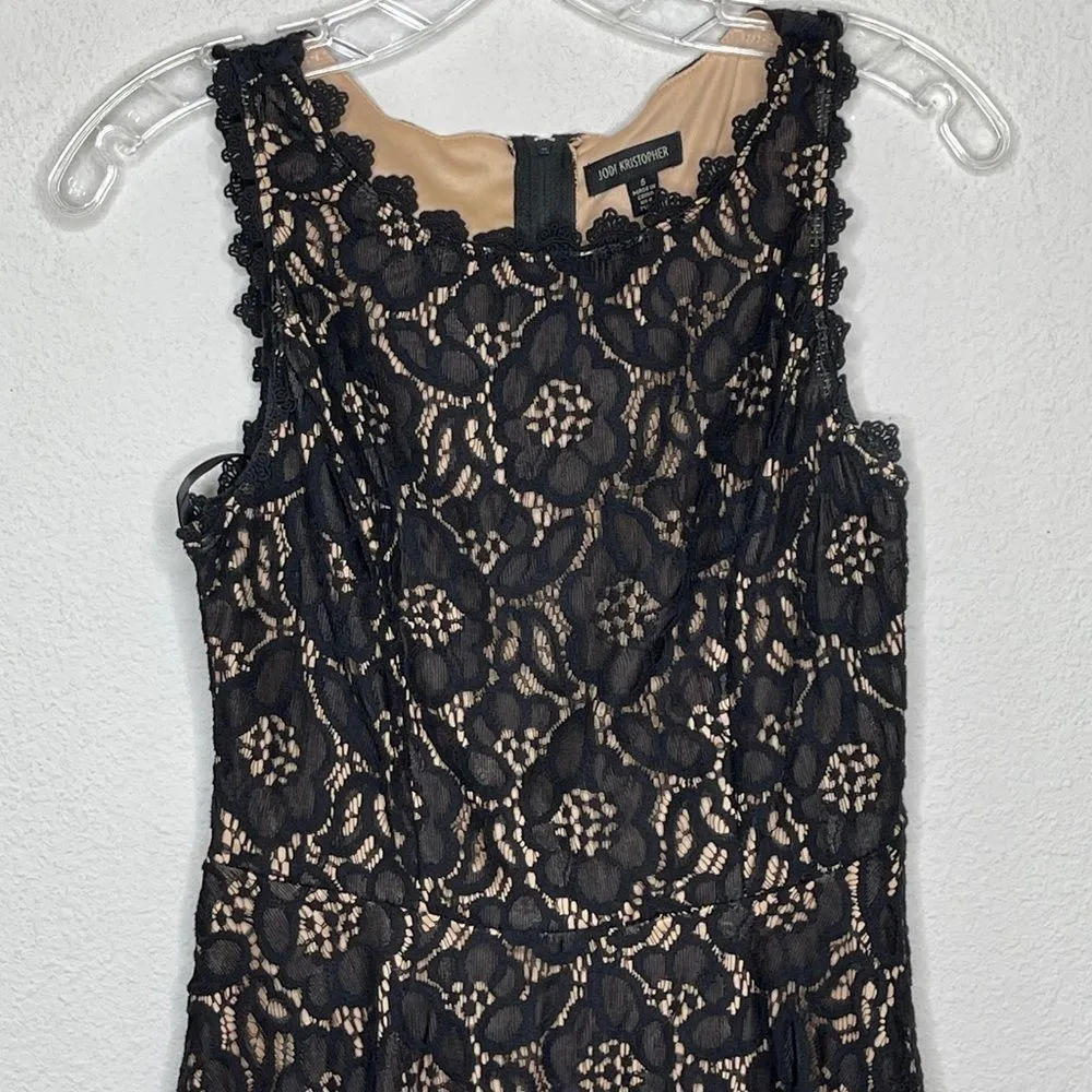 Jodi Kristopher Lace Dress Black - Image 5