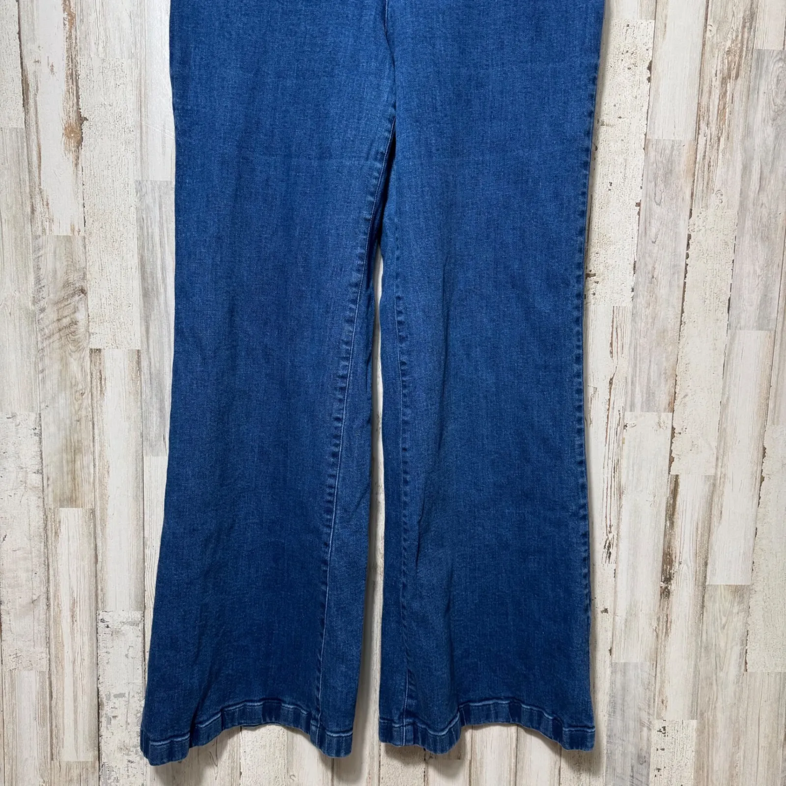 Maeve Anthropologie Bohemian High Rise Tailored Flare Jeans Medium Wash Size 32 - Image 5