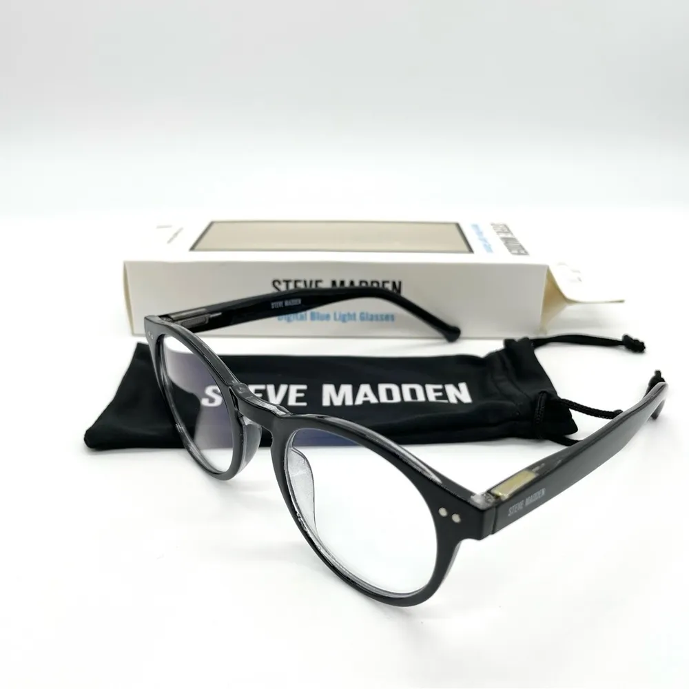 Steve Madden Black Frame Digital Blue Light Glasses Brand New - Image 10