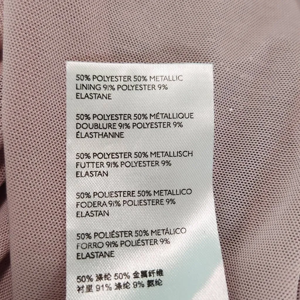 Anthropologie Metallic Gray and Pink Top Size Medium Anthropologie Ombre Blouse - Image 9