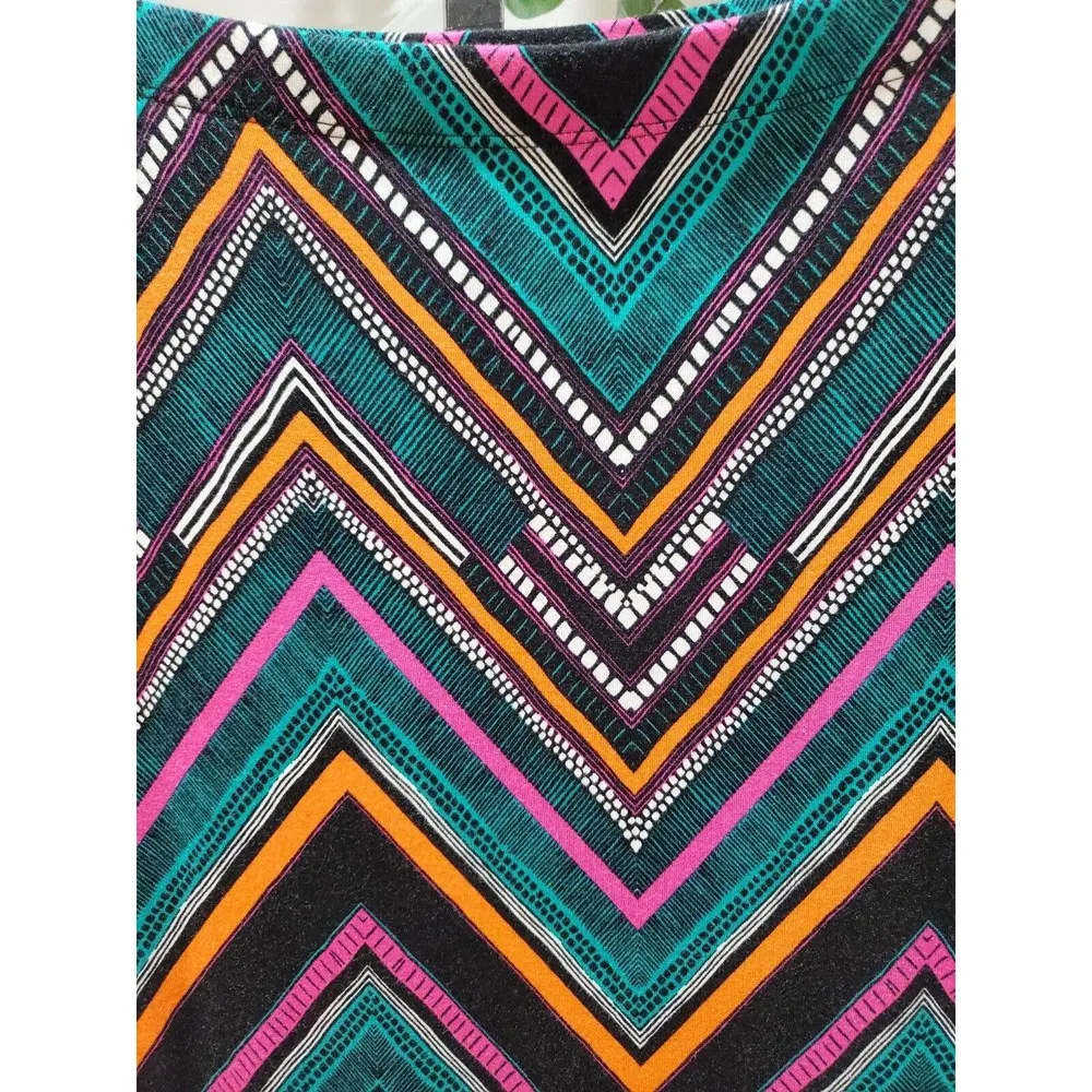 Bisou Bisou Women Multicolor Rayon Pencil & Straight Casual Maxi Skirt Size S - Image 2