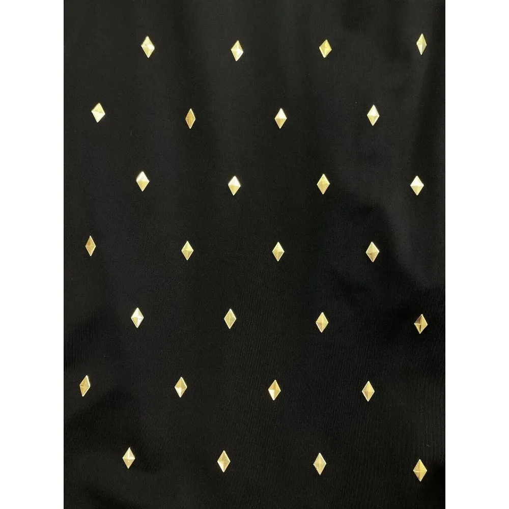 New Swimsuits For All One Piece Swim Suit Womens Plus 32 Black Gold Embellished - Image 8