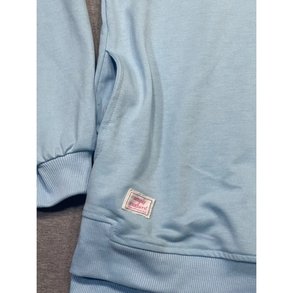 Women's Simply Southern Sweatshirt 2XL Blue Gold - Image 3