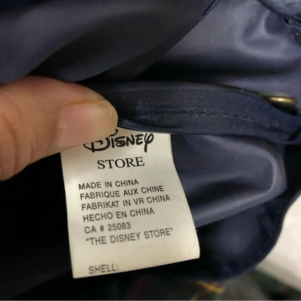 Vintage Pooh Disney Store Mini Navy Backpack - Image 9