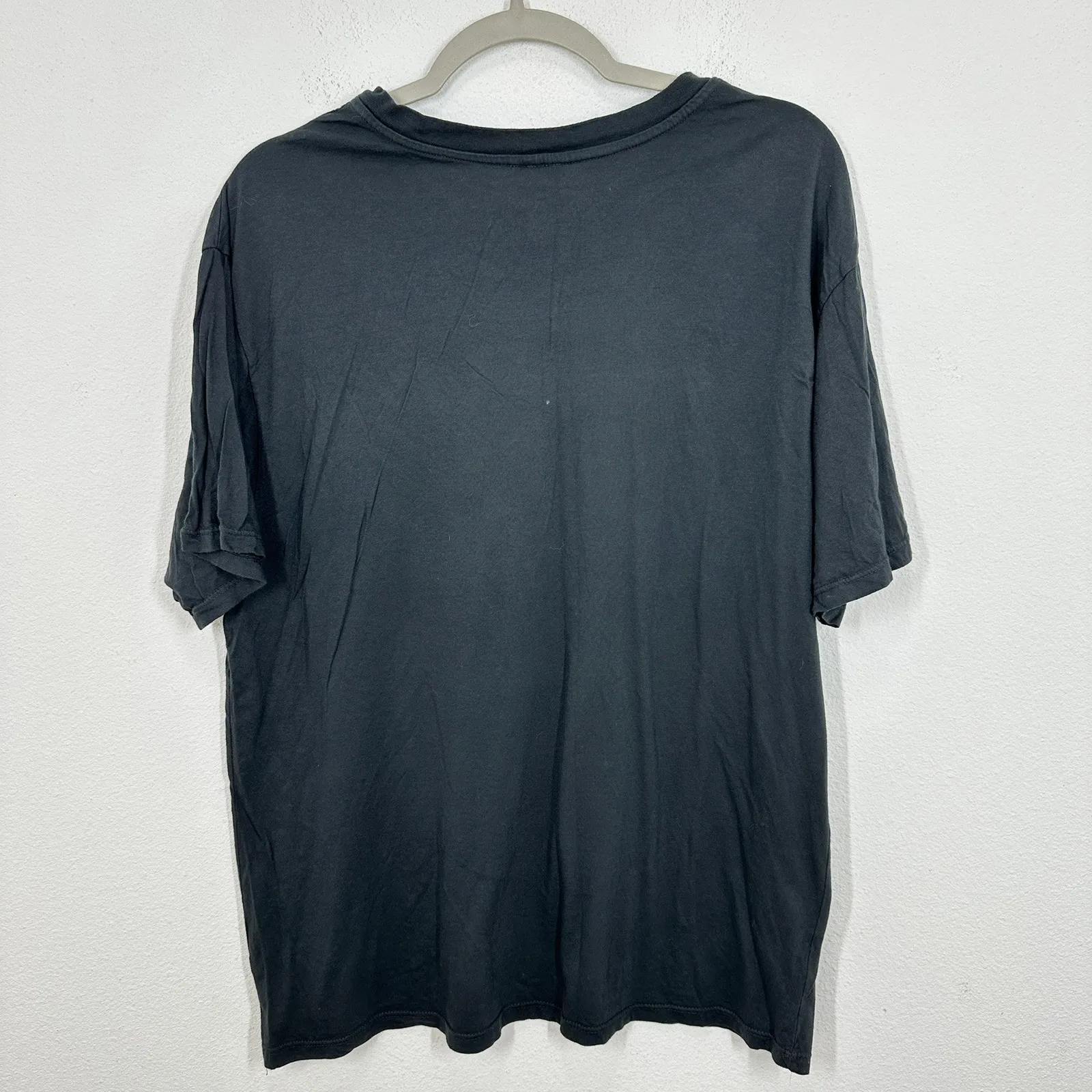 Let Luv Rolling Stones Graphic T Shirt Black Multi Color Lips Print Modal Cotton Size L - Image 6