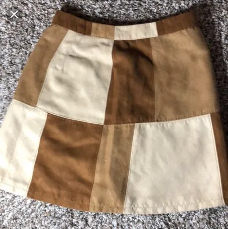 Patchwork Skirt Brown Size 00 - Image 3