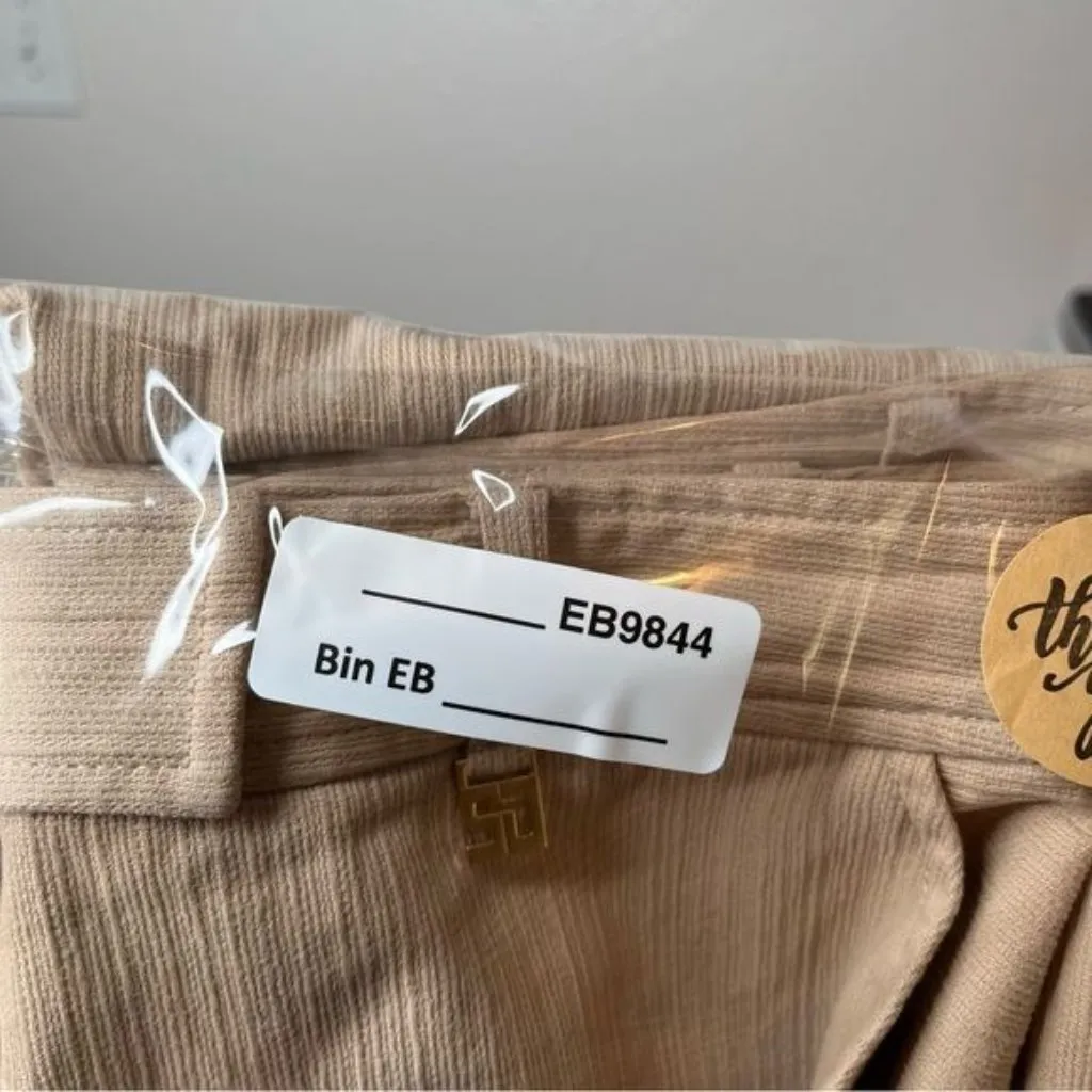 St. John Sport beige cotton gauze woven bootcut dress pants size 4 old money - Image 15
