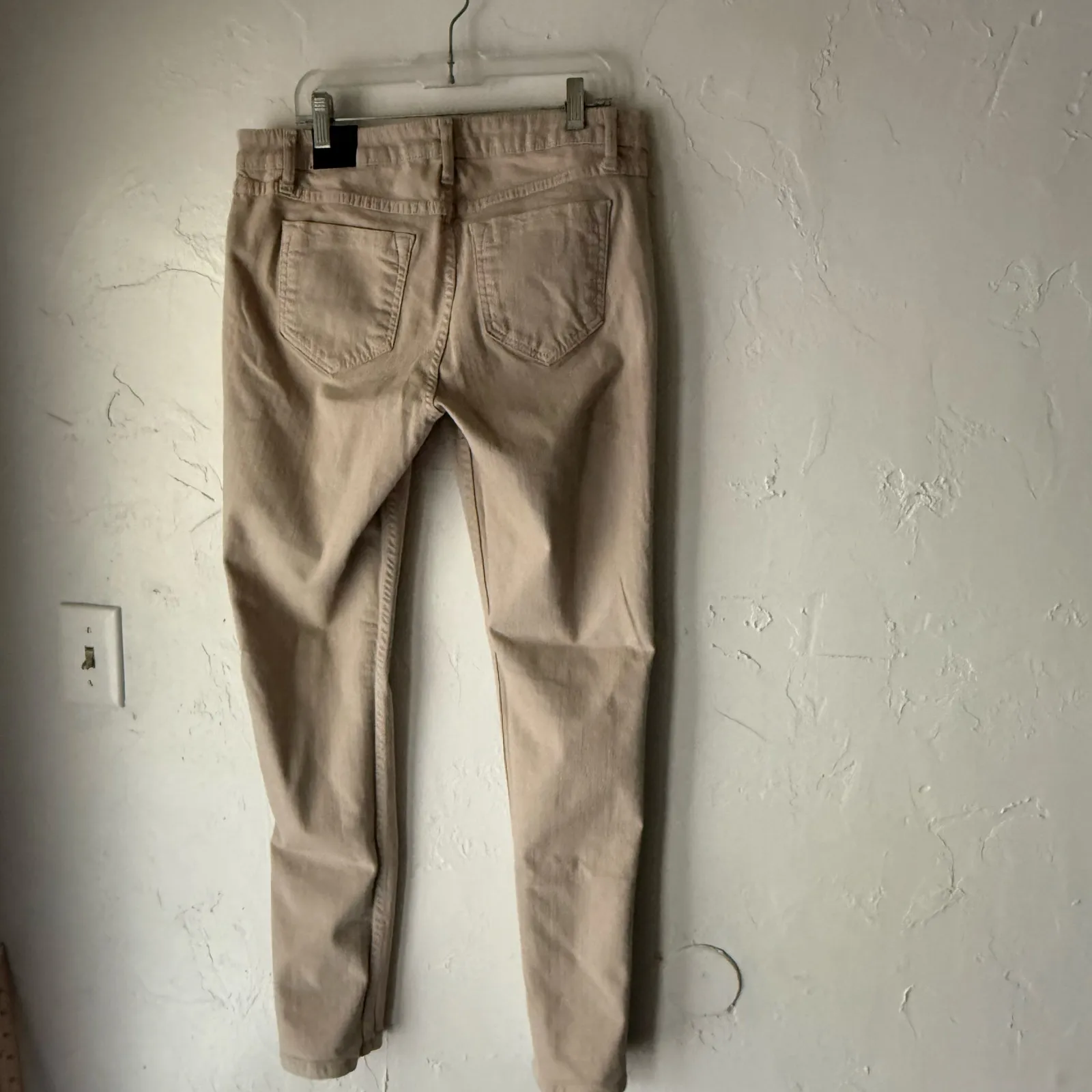 Bleulab Reversible Skinny Jeans Floral Beige Black Print Size 28 Y2K Statement - Image 7