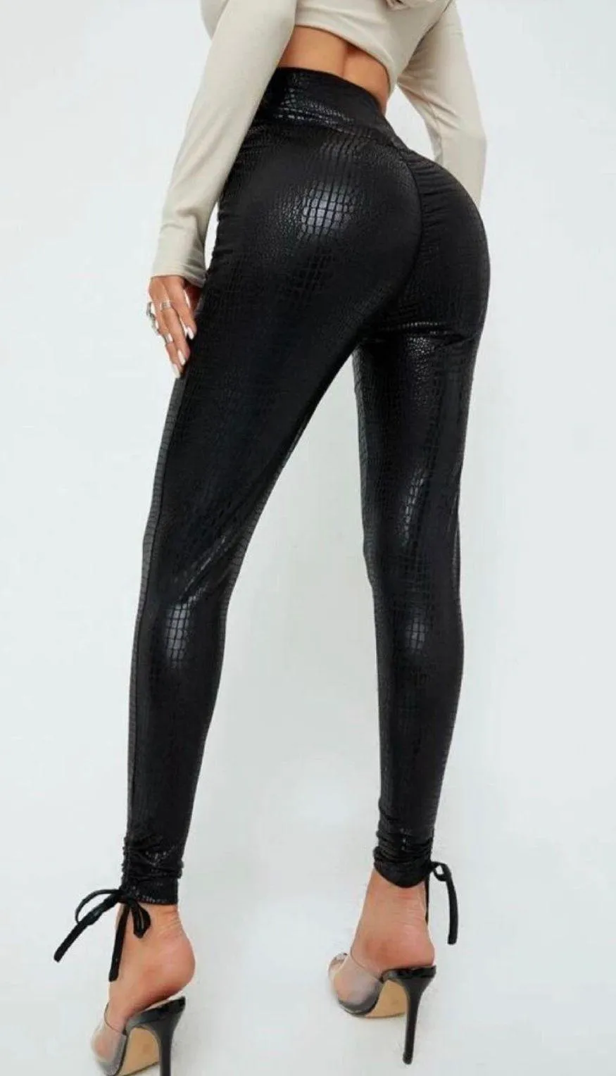 SheIn Alligator Print Pants - Image 2