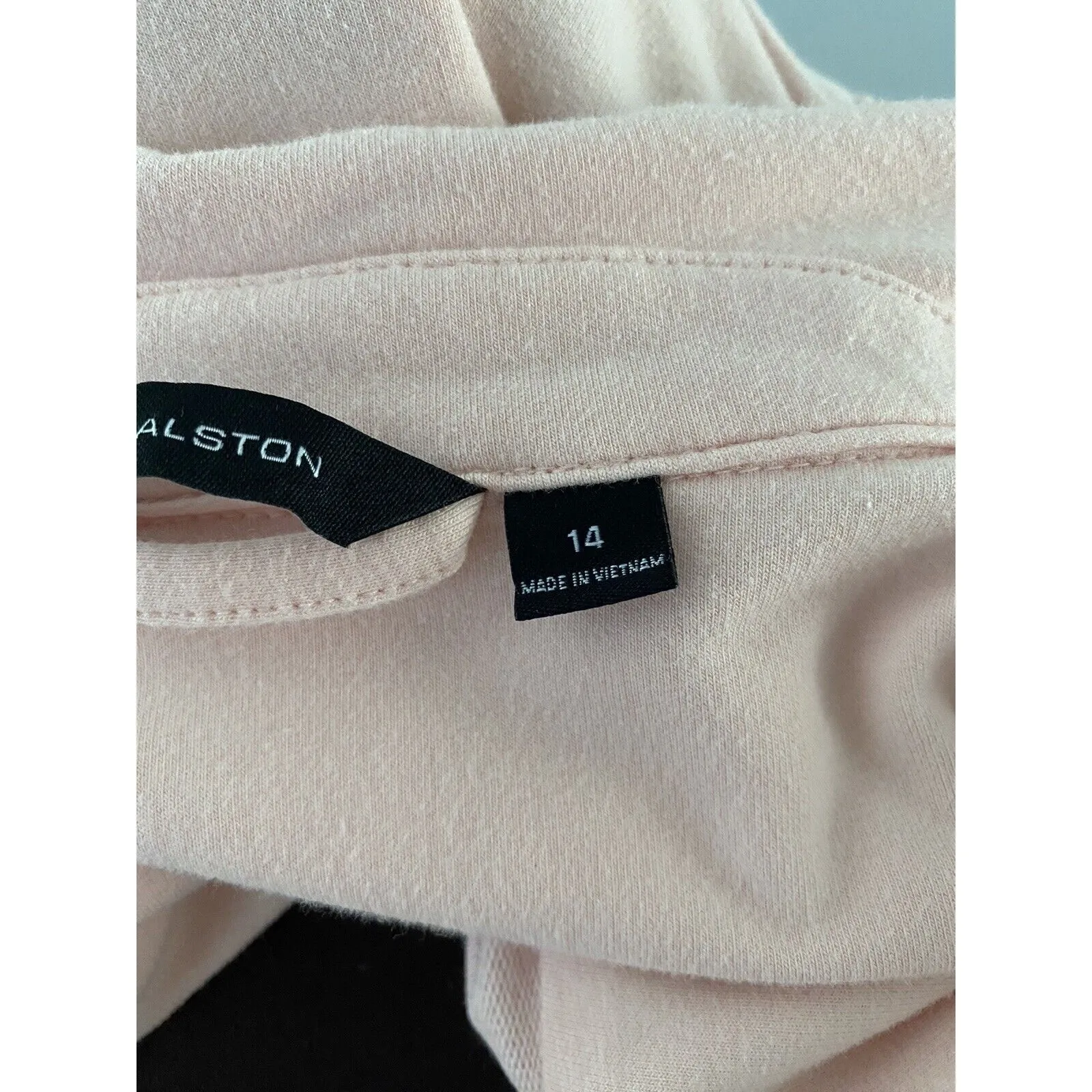 H by Halston Moto Jacket Size 14 Pink French Terry Crop Motorcycle Jersey - Image 11