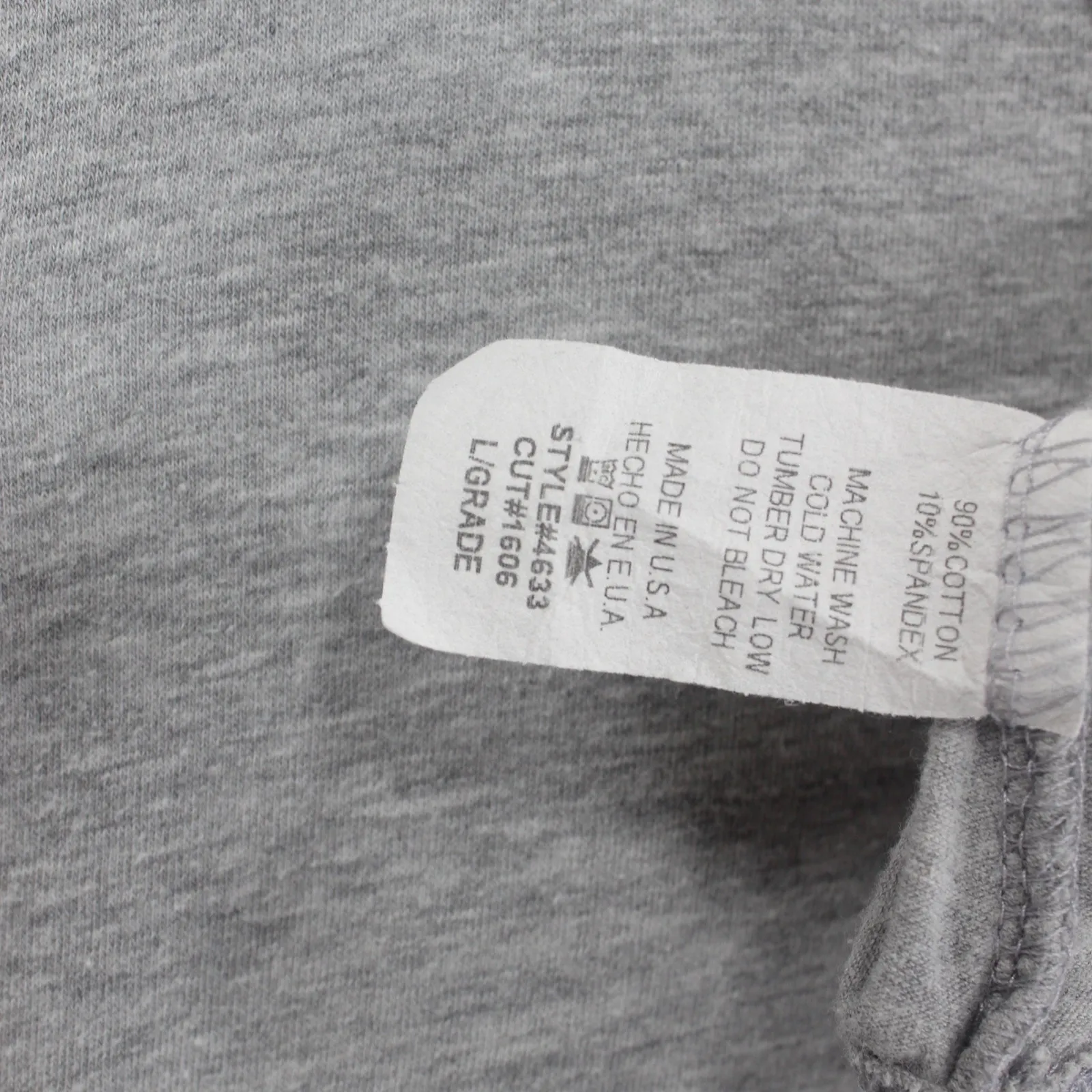 90s Vintage NATIONAL JEAN COMPANY Gray Long Sleeve T - Image 9