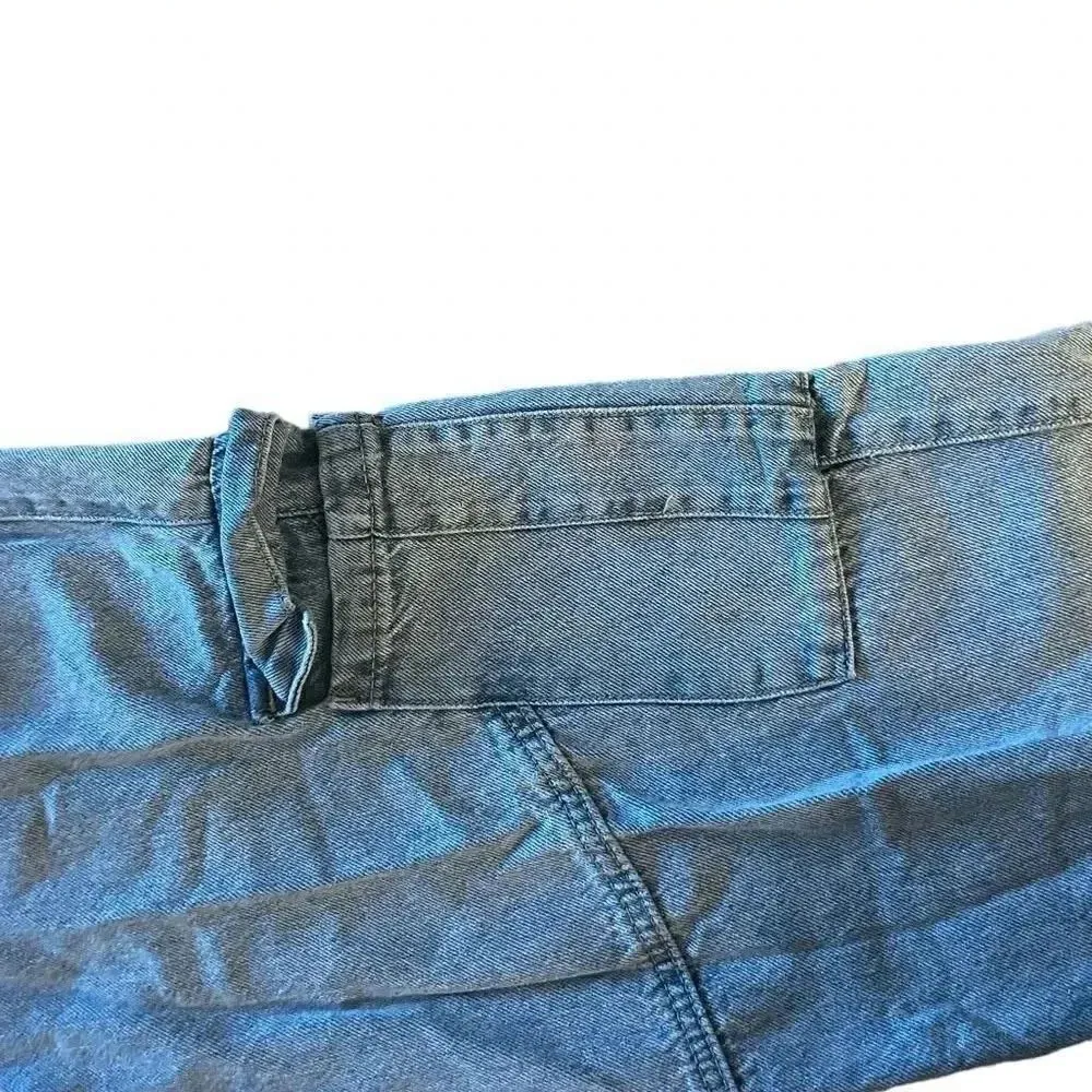 Simple Society Jeans | Mid-Rise Denim Cargo Joggers | Blue | Size: 29 # 1504 - Image 2