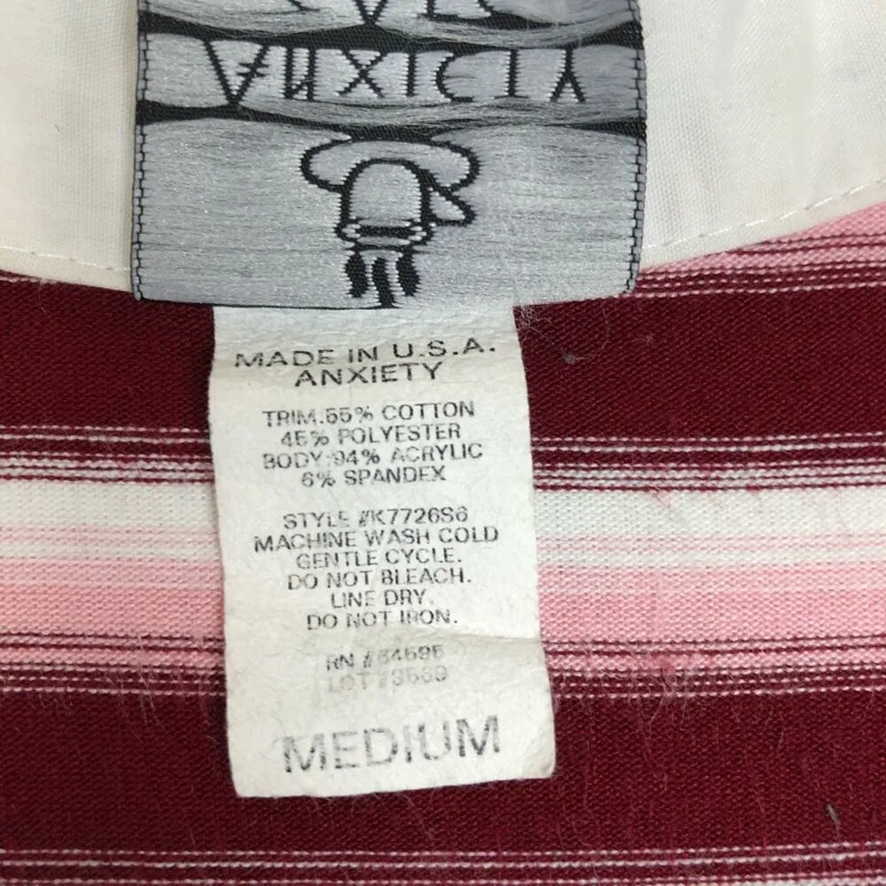 Vintage Anxiety Cafe Juniors Top Medium Preppy Clueless Cher Academia Grunge Pink - Image 5