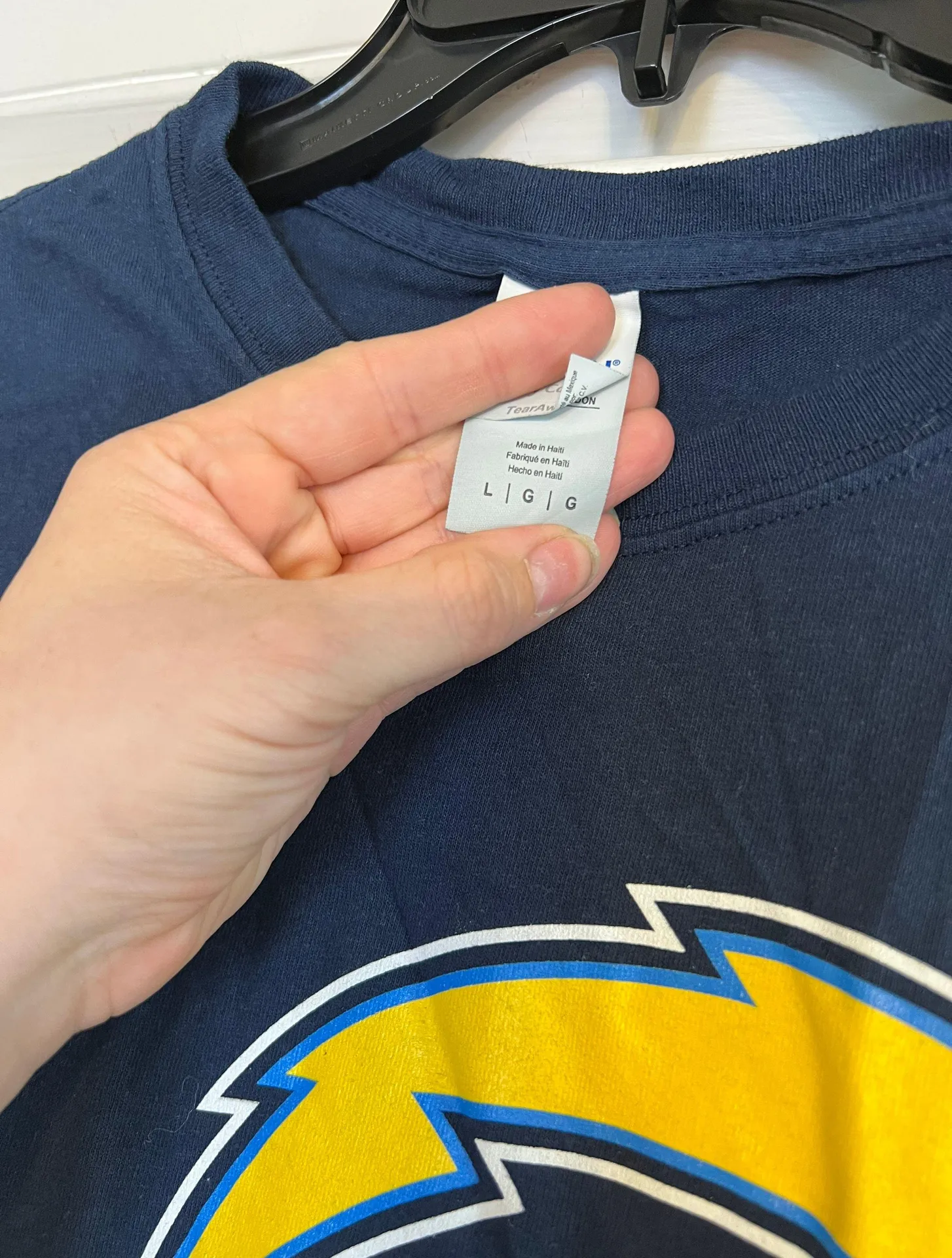 Junior chargers 60 Cotton Collectible Tee Blue Size L - Image 3