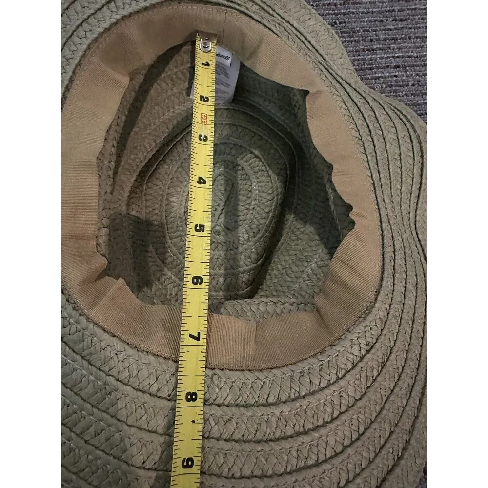 Madewell Floppy Brim Summer Straw Hat Size M-L Style MD832 Rope Accent Nautical - Image 7