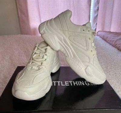 Pretty Little Thing White Sneakers - Image 2