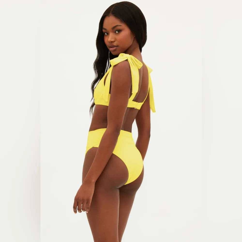 BEACH RIOT Core Collection Blair Top Lemon Yellow, Size Large, $118 - Image 4
