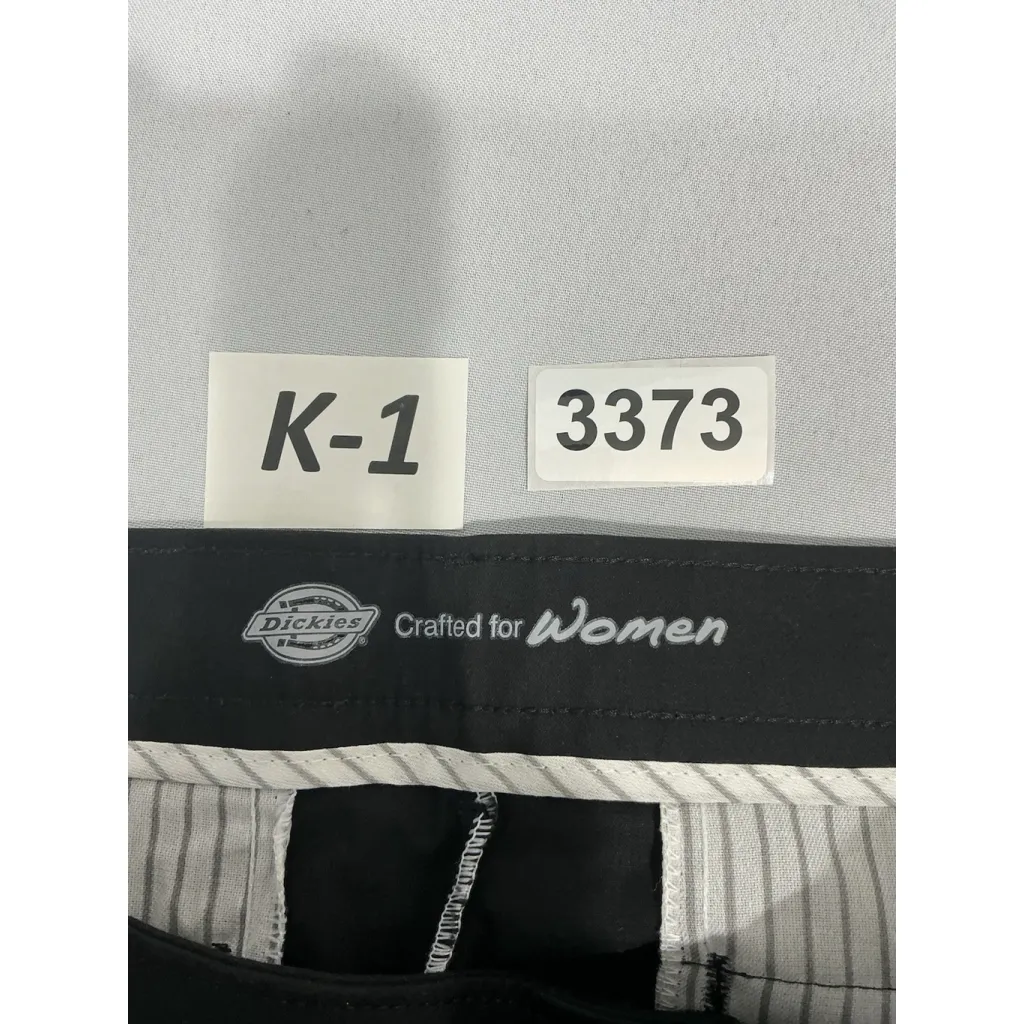 Womans Dickies Crafted For Woman Size 16 Sh Black Slim Fit Flare Pants NWT - Image 3